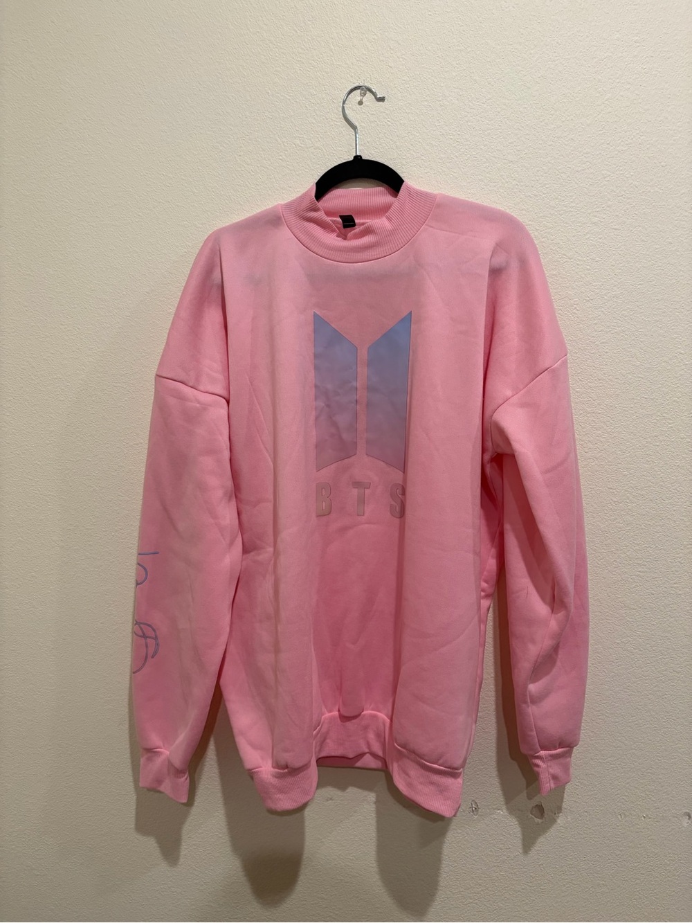 Unbranded Pink Long Sleeve Crewneck Sweatshirt